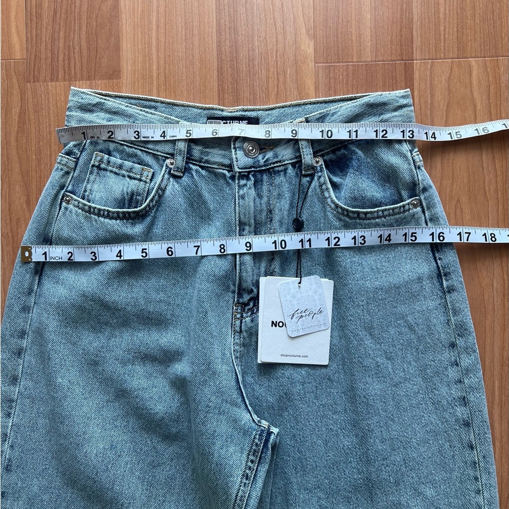 Nocturne Green Ombre Wide Leg Jeans Size S EU 36 NWT - Picture 6 of 15